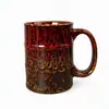 Caneca de cerâmica cozida em forno, best-seller transfronteiriço da Amazon, formato de tambor de óleo, 430ml, segura para alimentos