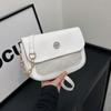 Bolsa Pequena Quadrada Dourada Redonda com Fecho de Cadeado Único Alça Única Transversal Feminina 2024 Nova Popular da Moda Este Ano Bolsa Transversal Multiuso Tendência
