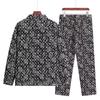 Explosiones de Comercio Exterior en stock Traje de Mezclilla Lavada Viejo Vintage Chaqueta Americana Holgada Abrigo Casual de Dos Piezas Moderno