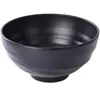 Cuenco de fideos comercial de melamina, estilo japonés, de plástico, similar a la porcelana, de color negro, para sopa de fideos de arroz, tazón grande malatang, tazón especial para restaurante de fideos.
