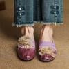 Sapatilhas de Bico Redondo com Flor, Sapatos Beanie de Salto Baixo, Sapatos de Salto Baixo da Moda, Sapatos Mary Jane Versáteis Franceses de Sola Macia, Retrô