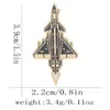 Insignia de Aeronave del Salón Aeronáutico de Zhuhai Modelo de Transbordador Espacial Broche Colección de Fans Militares Hobby Souvenir del Caza J-20