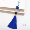 Marcador de Libros Hecho a Mano Espiga Nudo Chino Pequeño Borla Disco U Peine Cabezal para Teléfono Móvil Accesorios Colgantes Hanfu