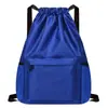 Mochila con Bolsillo de Cordón, Mochila Plegable Deportiva de Fitness, Bolsa Impermeable Ligera para Hombres y Mujeres, Bolsa para Senderismo al Aire Libre
