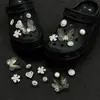 Elegante accesorio de zapato tipo zueco de ballet con lazo morado, hebilla decorativa de zapato de alta gama desmontable para bricolaje