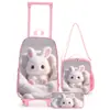 Nuevo Set de Bolso con Ruedas Transfronterizo para Niños, Maleta con Ruedas para Niños que se Puede Usar como Mochila, Personalizable y al por Mayor