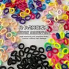 Gomas para el pelo de tamaño pulgar, altamente elásticas y duraderas, Cuerdas para el pelo para niños, cómodas y que no dejan marca, Bandas para el pelo de colores caramelo para niñas, Gomas dulces y lindas
