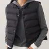 90% pluma de ganso branca, colete de plumas versátil com gola alta pequena, jaqueta de plumas feminina preta para outono, colete leve