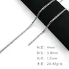 Cadena Cubana Kimberly Acero Inoxidable 304 2.2-11.5mm Accesorios DIY Ferretería para Ropa Cadena de Decoración para Bolsos