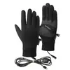 Guantes calefactables de temperatura constante recargables por USB para hombres y mujeres, de dedo completo, para deportes al aire libre de invierno y ciclismo, antideslizantes, a prueba de frío, a prueba de viento