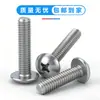 Tornillos de Acero Inoxidable 304 con Cabeza Redonda Ranura de Cruz Gb818 Tornillos para Máquina de Cabeza Semi-Redonda M3M4M5M6M8 Tornillos de Cabeza Redonda Ranurada