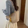 Bolsa de palha trançada estilo retrô novo, moderna, casual, popular, versátil, bolsa de mão, bolsa de ombro, bolsa crossbody, nicho e versátil