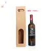 Caja de Embalaje para Vino Tinto en Stock, Caja de Color Corrugado para Cerveza, Caja de Papel Kraft para Botella(s) de Vino Individual/Doble, Bolsa Portabotellas Universal para 6 Botellas