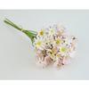 Flor Artificial Amarrada à Mão Crisântemo Verde Venda Quente Transfronteiriça Margarida Pequena Simulação Flor Artificial Grampo de Cabelo Flor de Seda Flor de Mesa Pequeno Crisântemo