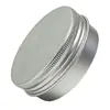 Cajas de Aluminio Plateadas en Stock, Cajas Redondas de Aluminio para Ungüento de Ajenjo, Ungüento de Menta, Bálsamo, Ungüento de Hierba Púrpura, Cajas de Aluminio Roscadas para Envases Redondos de Crema