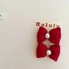 Nuevo par de horquillas para el pelo de lazo grueso de cuentas mercerizadas, diadema, pinza lateral para bebé, cuerda para el pelo