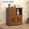 Novo estilo chinês relevo antigo rack pêndulo gabinete madeira maciça duobao pavilhão conjunto de chá ornamentos display rack multifuncional armário de chá rack de armazenamento