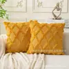Fronhas Acolchoadas com Padrão de Losangos, Capas de Almofada de Pelúcia, Capas de Almofada Decorativa, Capas de Almofada para Sofá, Capas de Almofada para Cabeceira em Estoque Venda por Atacado