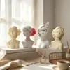 Estilo ins Rostros Abstractos Soporte Retrato Molde de Silicona Velas Aromáticas DIY Adorno de Yeso Resina Jabón Hecho a Mano