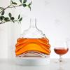 Vinho de fruta garrafa pequena de vidro selada com tampa garrafa vazia garrafa de licor de vidro transparente garrafa fosca polpa crua para auto-fabricação 750ml