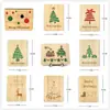 Regalos de Navidad al por mayor de fábrica para enviar bendiciones a familiares y amigos tarjetas de felicitación de madera con logo gratis