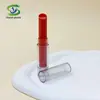 Tubo de Lipstick Redondo de Plástico Shanyi para Relleno Directo Transparente 3g Tubo Inclinado para Bálsamo Labial Tubo de Lipstick Vacío Material de Empaque Cosmético