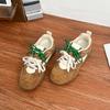 Zapatos de Padre de Suela Gruesa de Invierno Estilo Celebridad de Internet para Mujer, Tenis Retro para Mujer, Zapatos Versátiles con Bloques de Color Estilo Forrest Gump