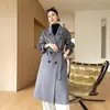 Nuevo Estilo Otoño e Invierno 2026 Abrigo Doble Faz 100% Lana Pura para Mujer, Estilo Largo, Abrigo de Doble Botonadura de Lujo Ligero y de Moda