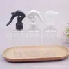 Botella pulverizadora cuadrada blanca de 200 ml Botella pulverizadora de alcohol marrón Botella pulverizadora de ratón pequeño de 200 ml Botella pulverizadora transparente para regar plantas