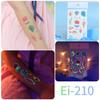 Ruikalong Pegatinas de Tatuaje Luminosas Impermeables Transfronterizas Dibujos Animados Luminosos Pegatinas de Tatuaje de Sirena Pegatinas de Tatuaje