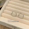 Pendientes de Aro Grandes con Cierre de Plata 925 para Mujer, Pendientes Redondos, Estilo Coreano, Elegantes, Pendientes de Moda, Plata 925 de Celebridad de Internet