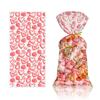 Bolsa de dulces transparente OPP con diseño de flecha de Cupido y elementos del Festival Tanabata de San Valentín, disponible en stock.
