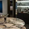 Mesa de Centro de Pedra de Luxo Natural Mesa de Jantar Mesa de Ilha Mármore Bao Ge Li Calacatta Roxo Estilo de Luxo Leve Roxo Rosa