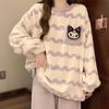 Pijamas de franela para mujer, invierno 2024, nuevos, forrados con vellón, forro polar coral grueso, ropa de invierno para el hogar con dibujos de cachorros.