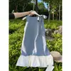 Vestido sin mangas con lazo dulce coreano para mujer 2024 Verano Nuevo Versátil Elegante Nicho Jacquard Vestido Chaleco
