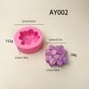 Molde de Silicona para Flor de Florero de Yeso Aromaterapia Hortensia Plumeria Producción Zhou Gong Piedra Difusora Molde de Flor Ay002.1391