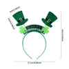 Calle Transfronteriza. Decoraciones Temáticas del Día de San Patricio: Collares de Trébol, Diademas, Gafas, Decoraciones para Fotos de Fiesta del Festival Irlandés