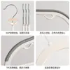 Gancho hogar sin marcas para colgar ropa antideslizante para secar ropa estante de almacenamiento para armario estante para colgar ropa soporte para ropa anti-ángulo de hombro