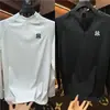 Outono e Inverno Americanos Novos Tops Esportivos ao Ar Livre de Secagem Rápida com Mangas Longas para Homens com Meio Zíper para Corrida e Fitness com Gola Alta Leve e Respirável