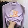 Top base para niña de cuello alto medio, nueva colección otoño/invierno 2026, ropa interior elegante, camiseta de manga larga, para niños mayores y bebés