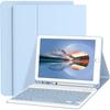 Funda Protectora Adecuada para Tableta iPad de 9.7 pulgadas Air2/Air1 Teclado Bluetooth Inalámbrico Desmontable Ranura para Lápiz Funda de Cuero
