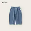 Pieza de 2.5 kgPantalones deportivos casuales para niñas, pantalones de pierna ancha de mezclilla para otoño, pantalones para niños, pantalones deportivos para niños