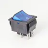 Fornecedor do Fabricante Interruptor Kcd4 em Forma de Barco com Luz, Interruptor Basculante de 4 Pinos e 2 Posições, Interruptor de Botão Liga/Desliga, 25X31mm