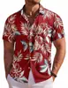 Camisa Casual de Moda Hawaiana de Estilo Nuevo para Hombre, Transfronteriza Europea y Americana, Impresión Digital 3D, Manga Corta, Fábrica de Origen