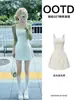 Vestido de Lunares Personalizado para Mujer, Atuendo de Cumpleaños de Verano, Vestido Pequeño Único y Deslumbrante, Elegante Vestido Lencero Estilo Hepburn