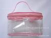 Suministro de bolsa de perfume de PVC, bolsa de embalaje de cosméticos, bolso de mano con cremallera autosellada