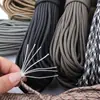 Venda Direta de Fábrica Em Estoque Corda Paracord de 7 Fios 4mm Multifuncional para Exterior Escalada Emergência Sobrevivência Corda de Tração Corda de Mão Tecelagem