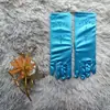 Outlet de Fábrica Vestido de Princesa Accesorios de Corona Hielo y Nieve Elsa Guantes Elásticos de Satén Estampados para Actuación en Escenario Infantil