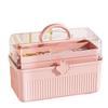 Caja de Almacenamiento Bolso a Prueba de Polvo Multifuncional para Hogar Cosméticos Papelería Plástico Acabado Impermeable Caja de Almacenamiento de Herramientas Médicas