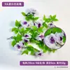 Decoración de Enredadera de Rosas Artificiales Flor Colgante Enredadera de Flores Falsas Plástico para Interiores Cubierta de Conducto de Aire Acondicionado Planta